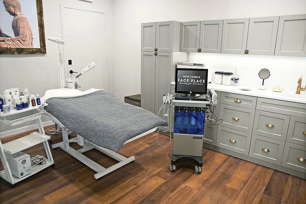 HydraFacial treatment room at New York's Face Place