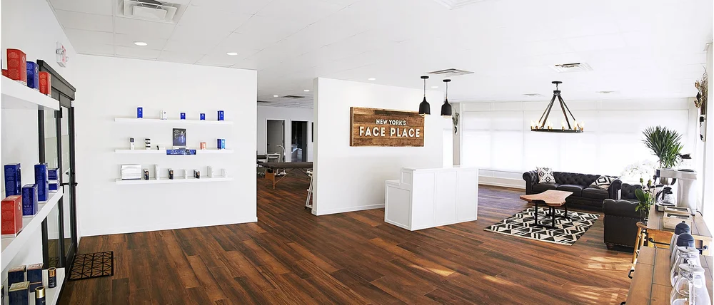 Panoramic view of New York's Face Place skincare spa