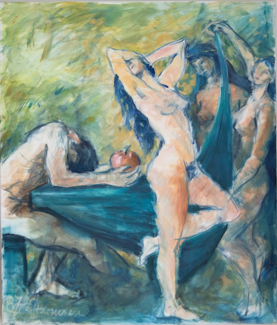 Paris Wahl - Oil on canvas 70x60 cm
