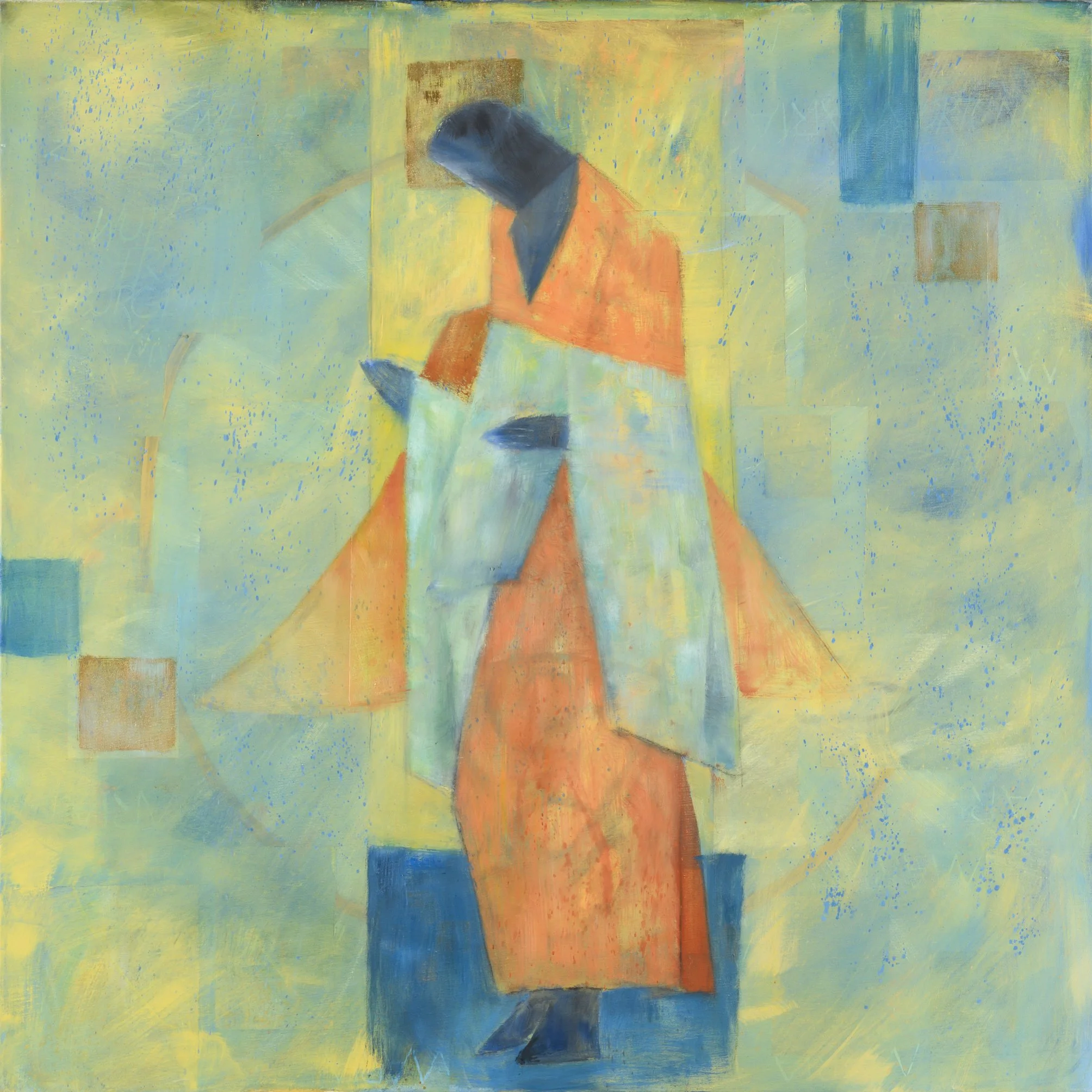 Ohne Titel, (Geometrie in Öl), 1993  
Öl auf Leinwand 100 x 100 cm