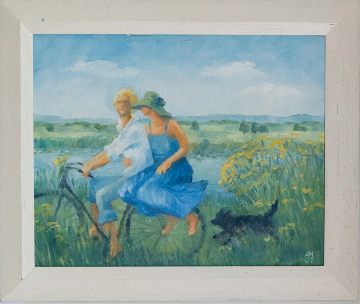 Fahrt durch die Wiesen - Oil on canvas 39x49 cm (ohne Rahmen)