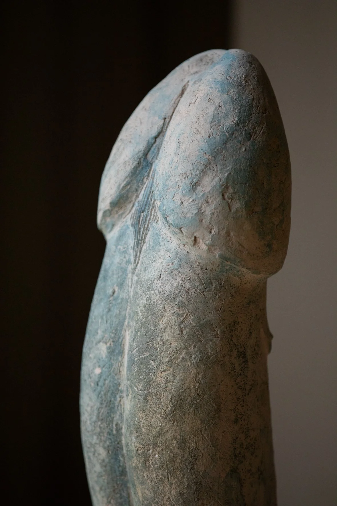 Adam und Eva - Clay sculpture 1980 (detail Adam)