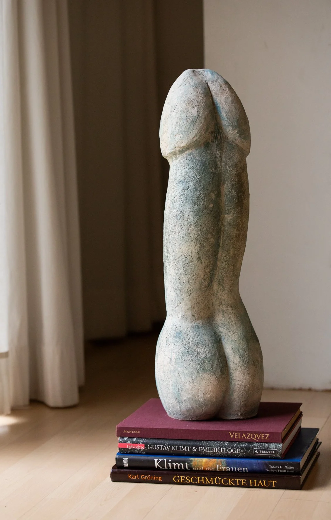 Adam und Eva - Clay sculpture 1980 (Adam)