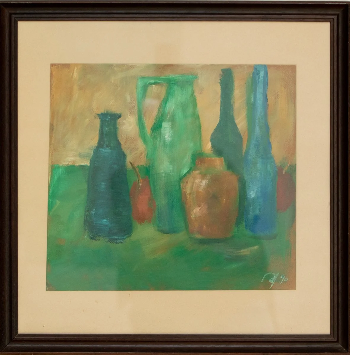 Sinfonia in blu - oil on canvas 49x49 cm (55 x 55)