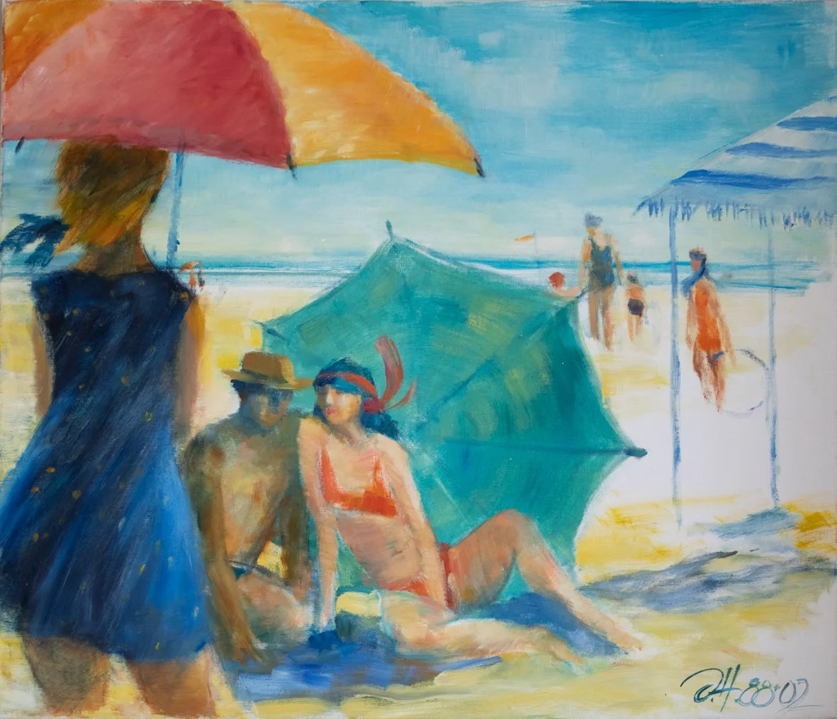 Weekend - oil on canvas 60x70 cm