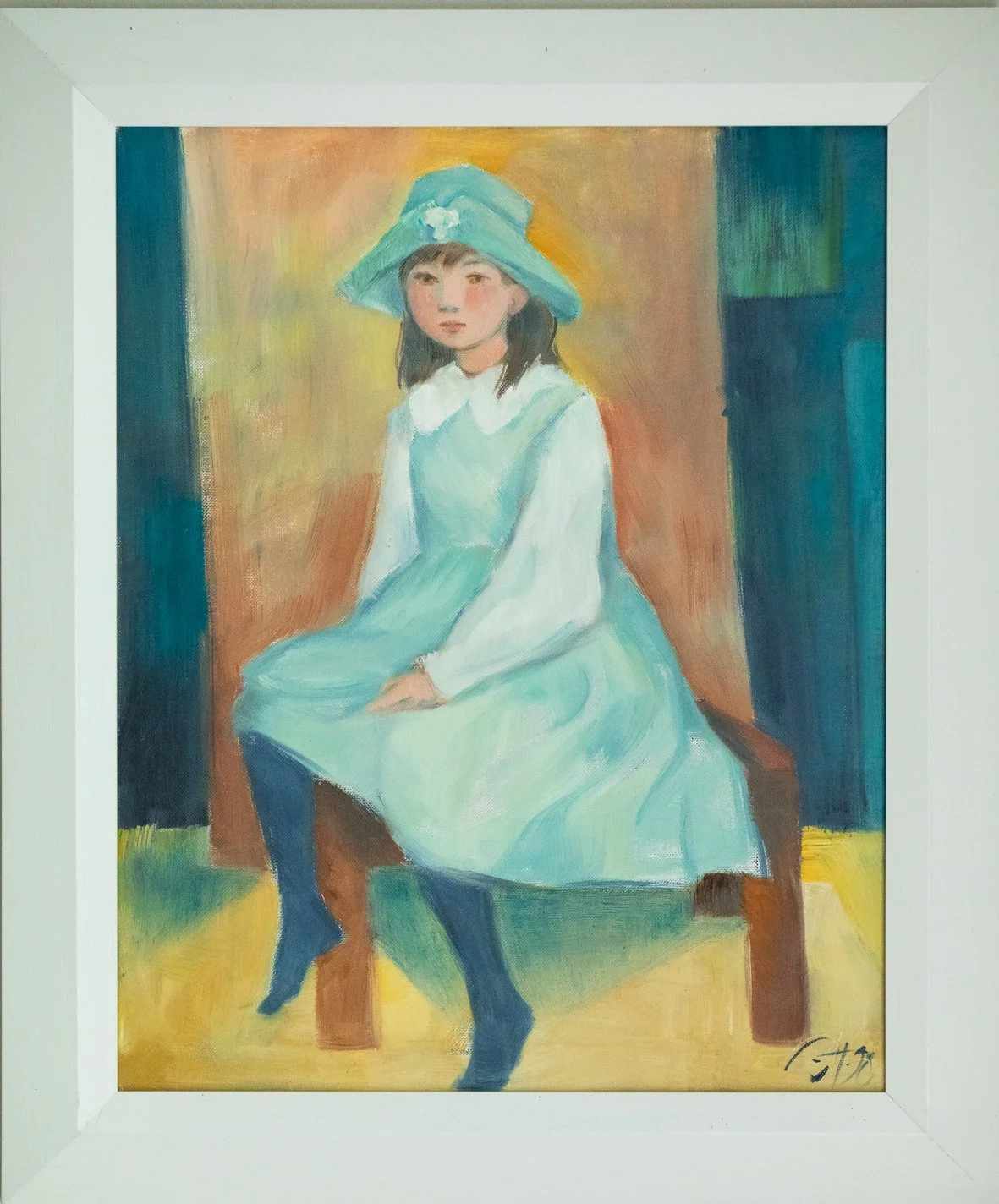 Stefanie - Oil on canvas 48x39 cm (ohne Rahmen)