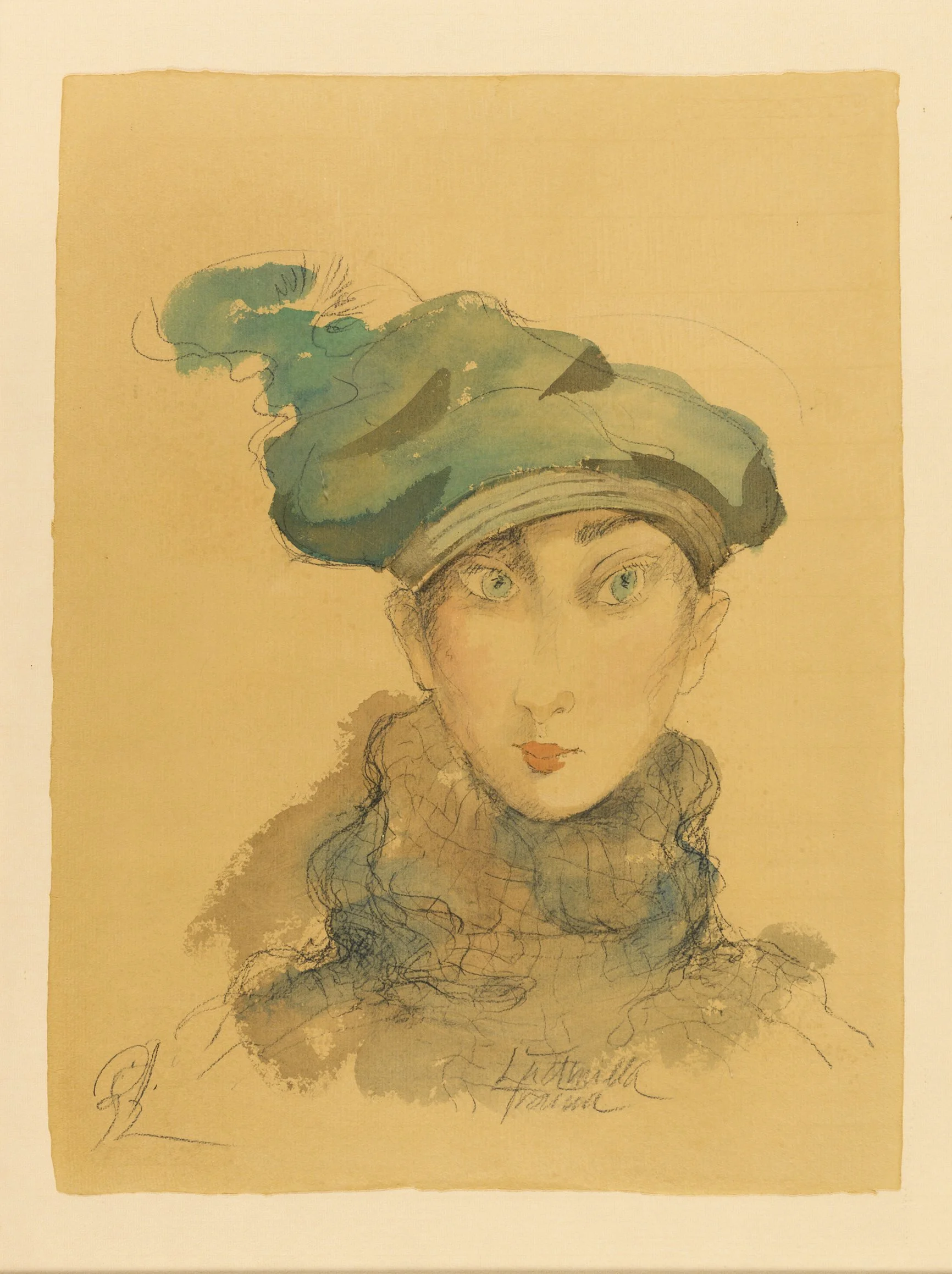Die Besucherin, 1993  
Chinatusche auf Karton 70x50 cm