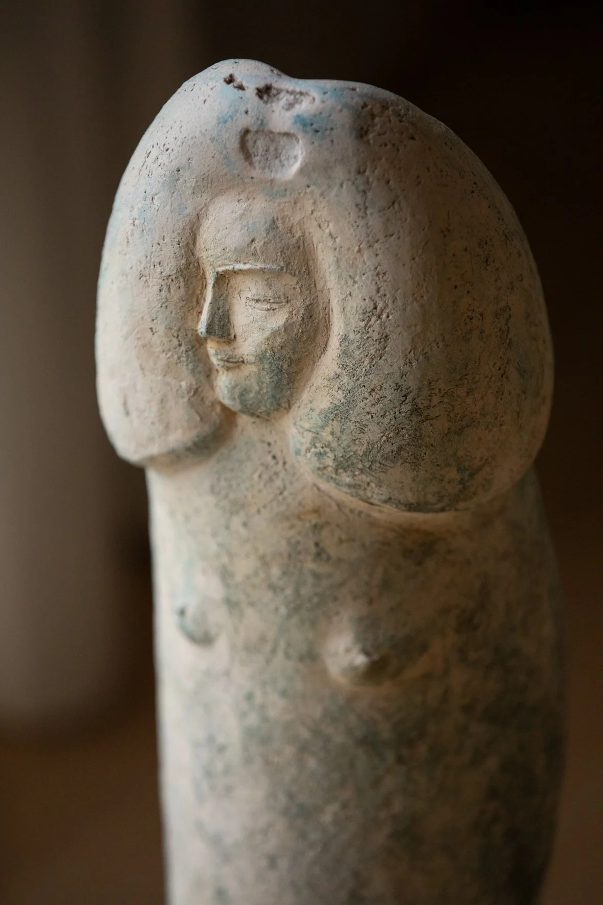 Adam und Eva - Clay sculpture 1980 (detail Eva)