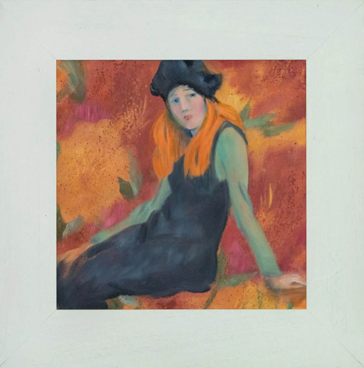 Lina - oil on canvas 33x33 cm ohne Rahmen