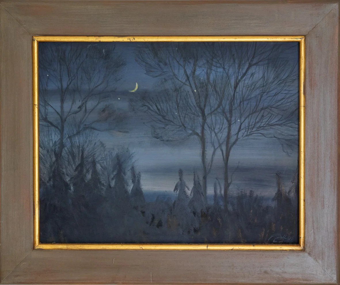 Mondnacht - Oil on canvas 34x44 cm (ohne Rahmen)