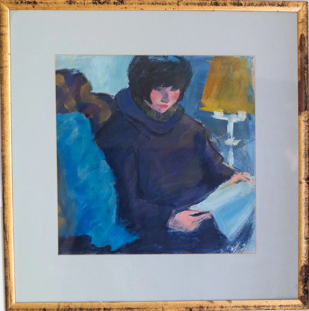 Ich vermisse Dich - Oil on canvas 48x48 (ohne Rahmen)