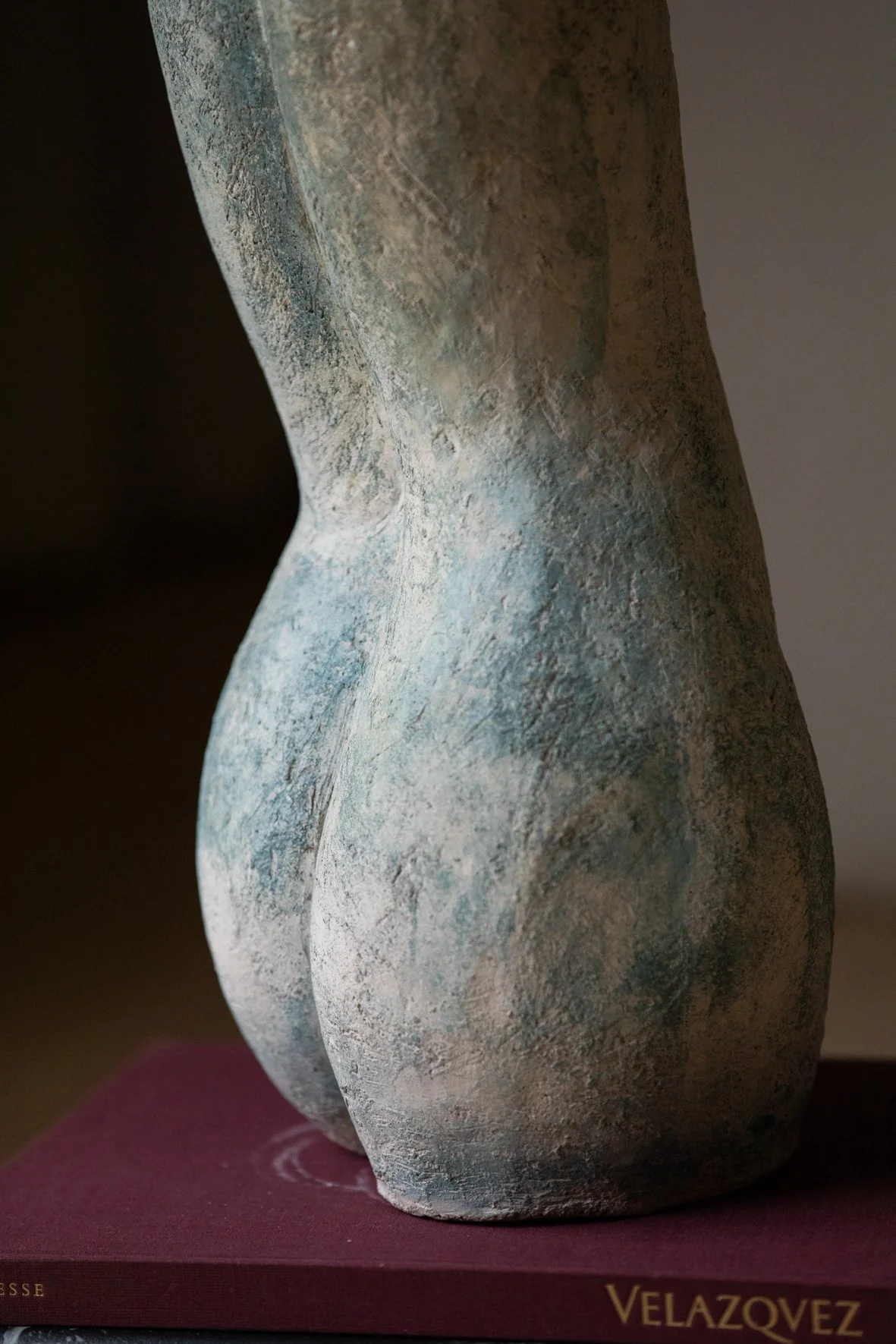 Adam und Eva - Clay sculpture 1980 (detail Adam)