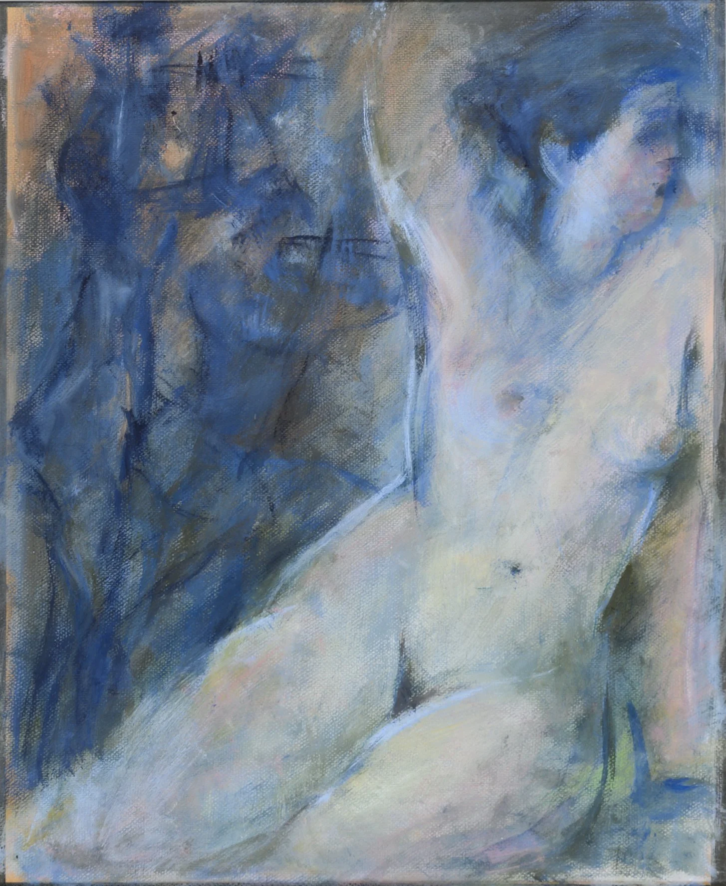 Ohne Titel, (Akt Nachtblau), 1993  
Kreide 60x50 cm