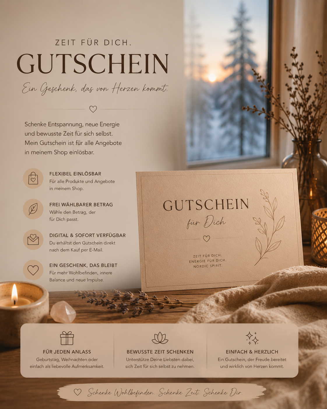 Verschenke einen Moment der Ruhe