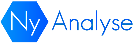 Logo of NY Analyse with a blue hexagon and the text 'NY Analyse'.