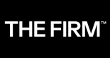 The logo for The Firm, a black background with white text.