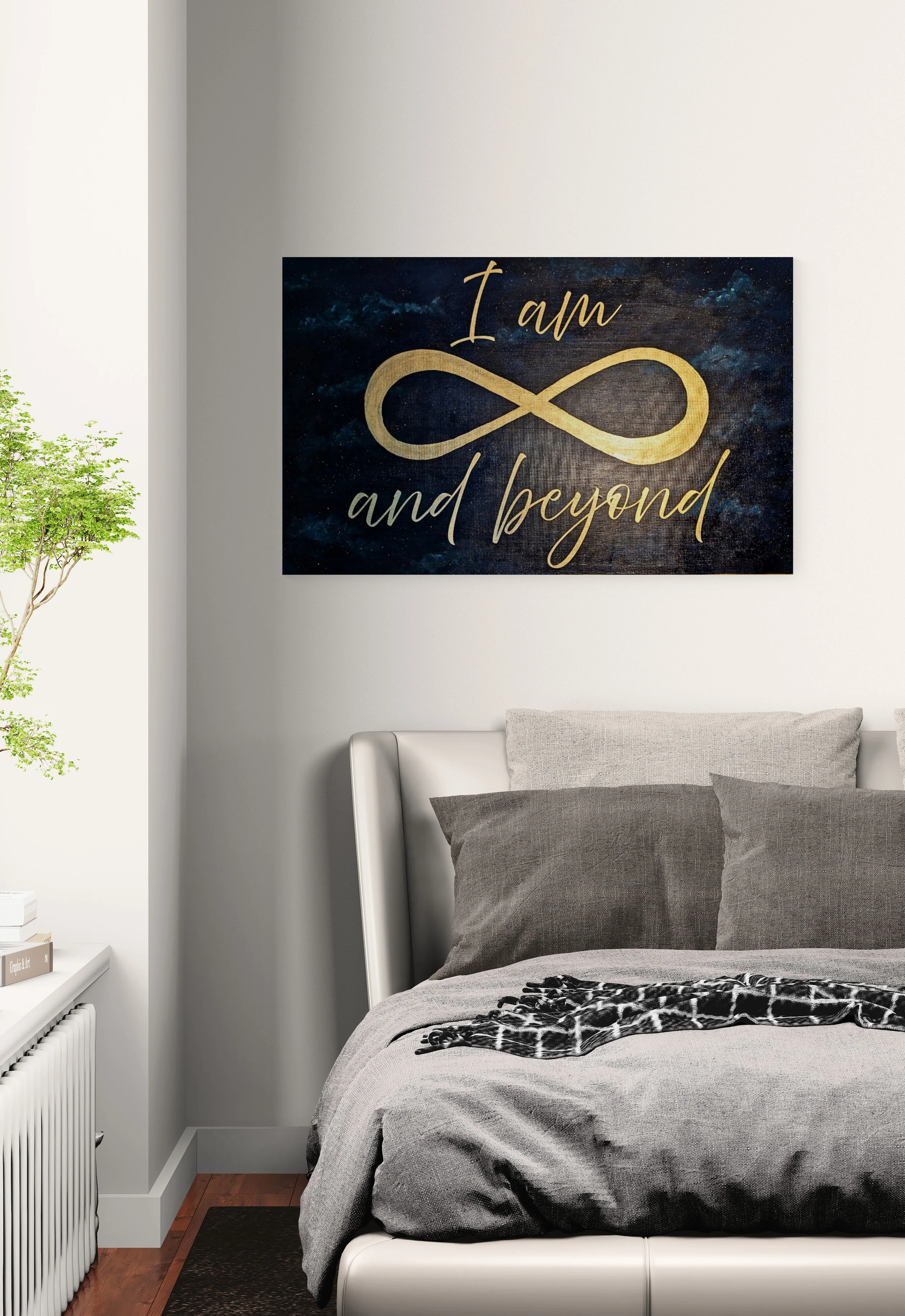 I am forever and Beyond Svenja Bross Art bedroom.jpg