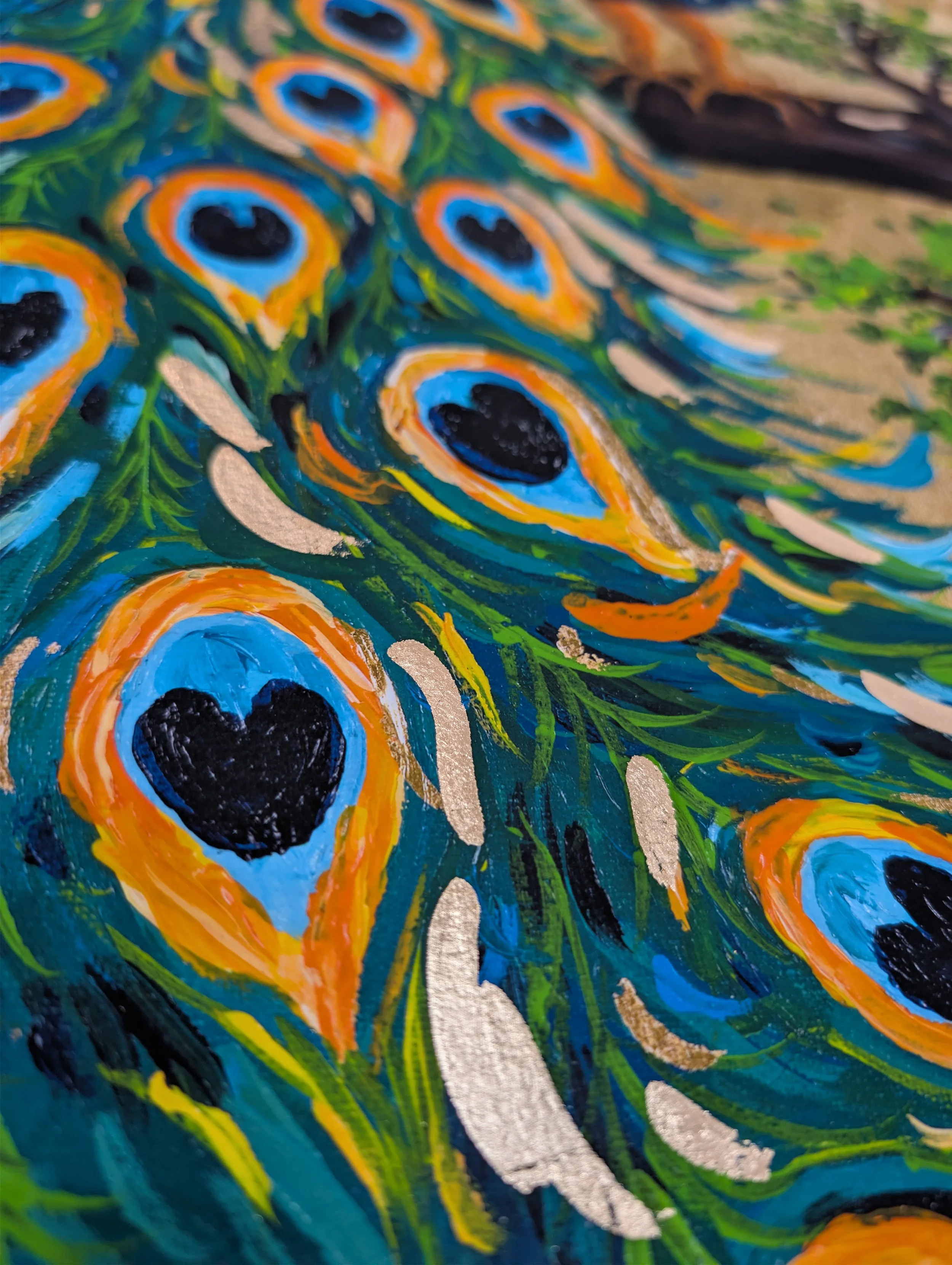Svenja Bross Art Pfau Fine Art Print  Detail 2.jpg