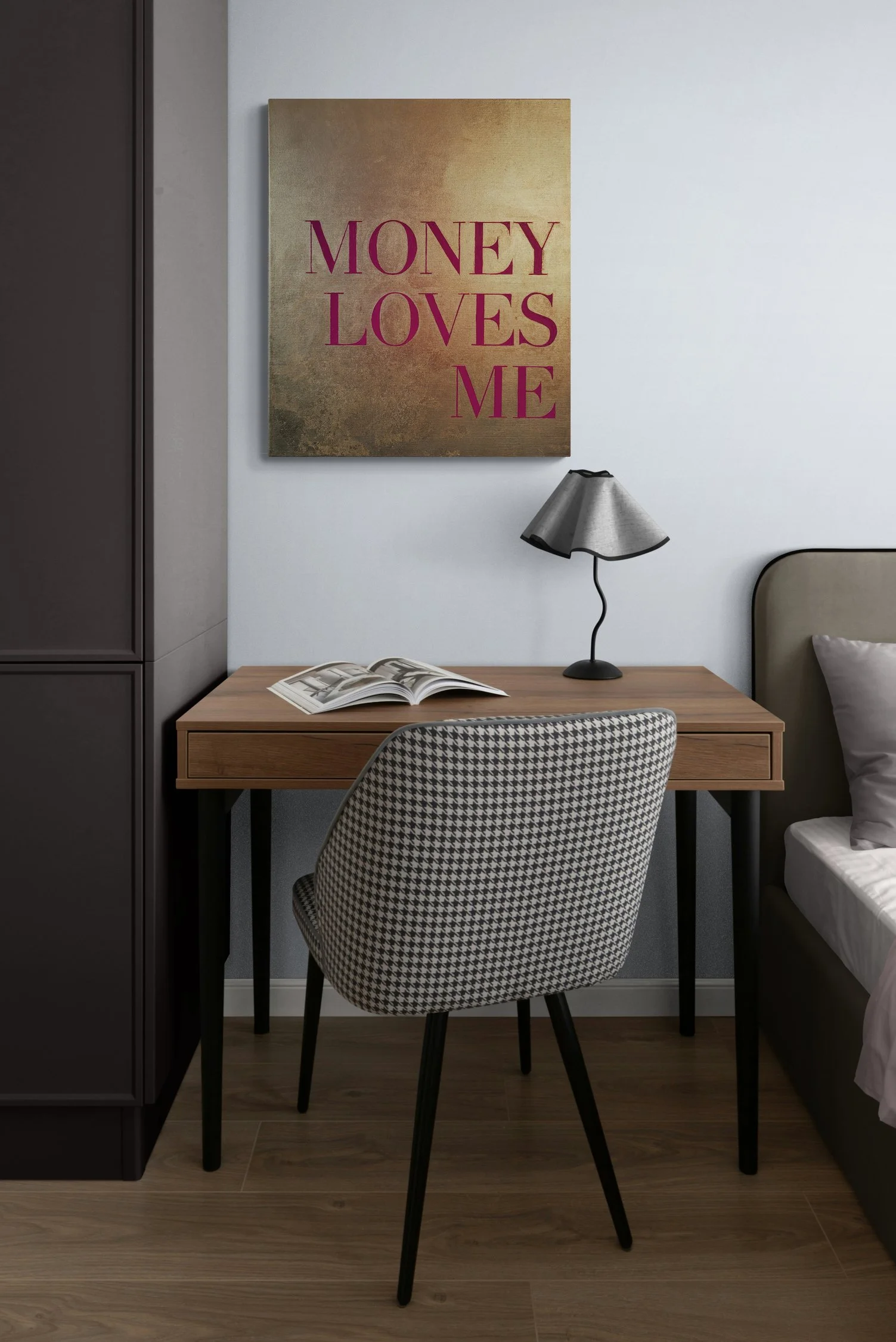 Money loves me Schlafzimmer.jpg