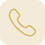 Icon of a yellow telephone receiver