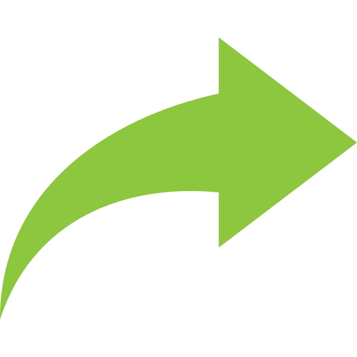 A large green curved arrow pointing to the right.