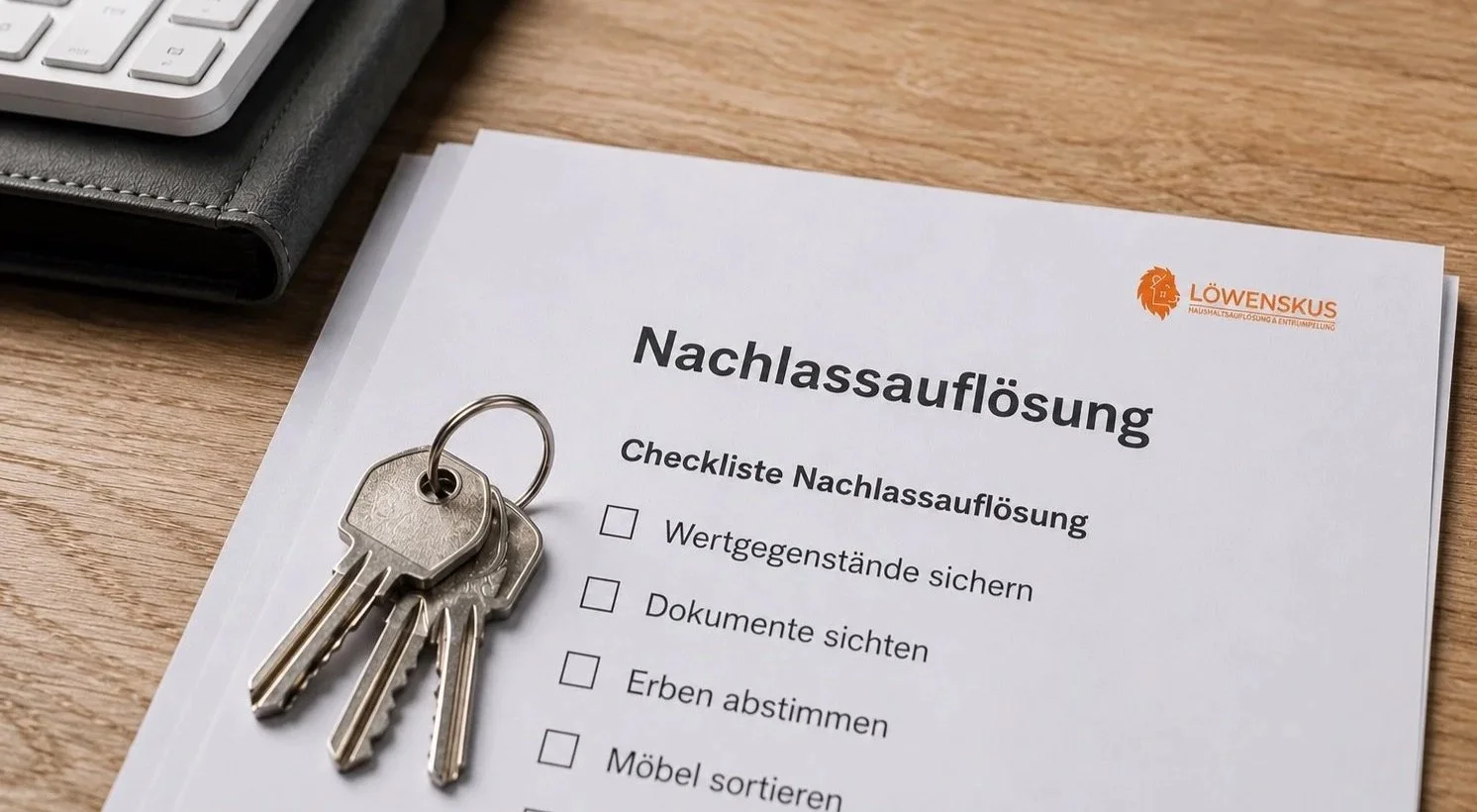 Checkliste Haushaltsauflösung nach Todesfall