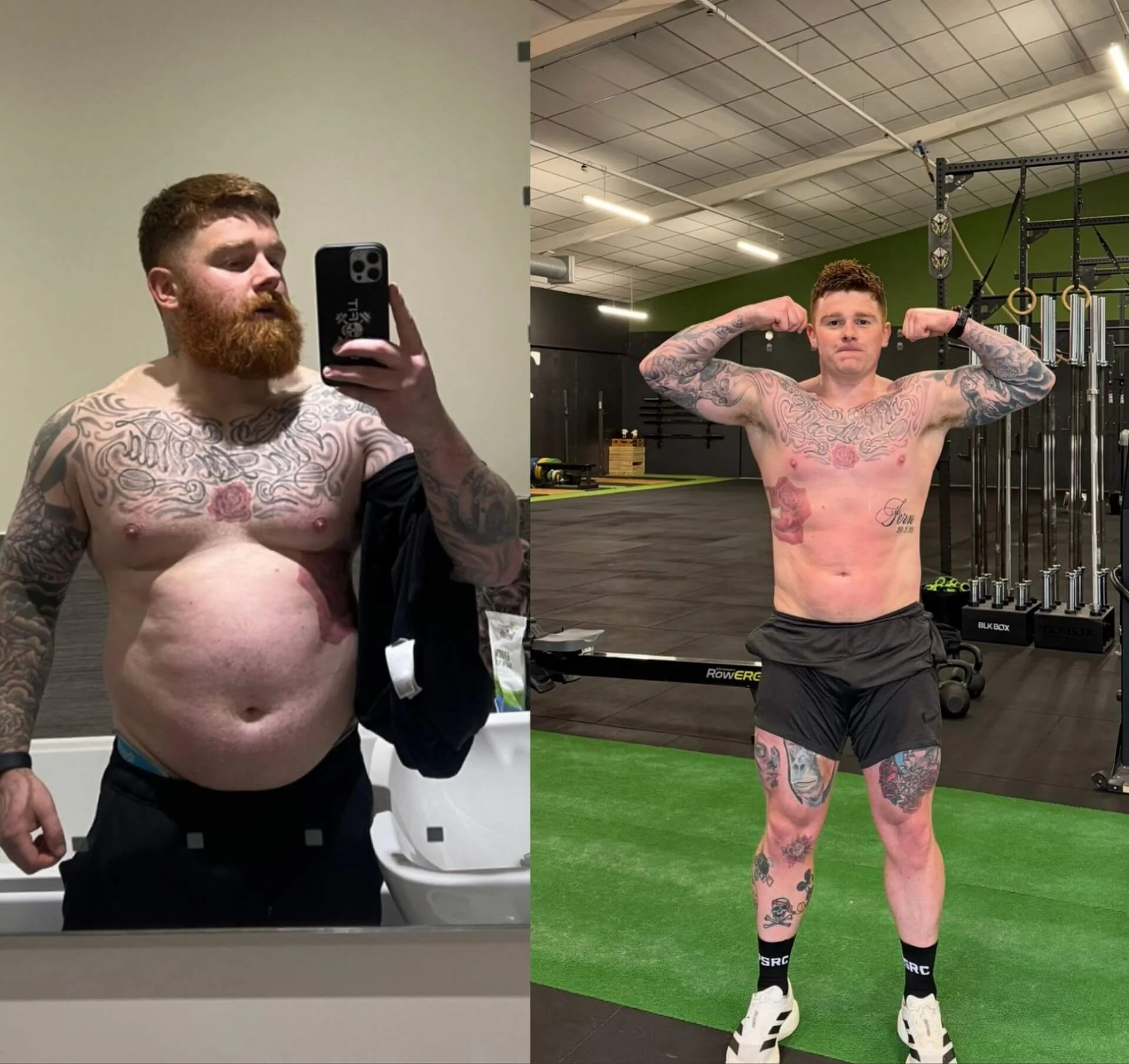 Greg from Greg Birmy Fit showing his personal weight loss and fitness transformation as a Dundee personal trainer.