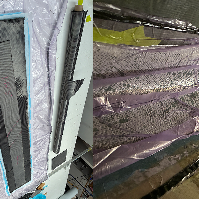 Composite and fibreglass structural boat repair