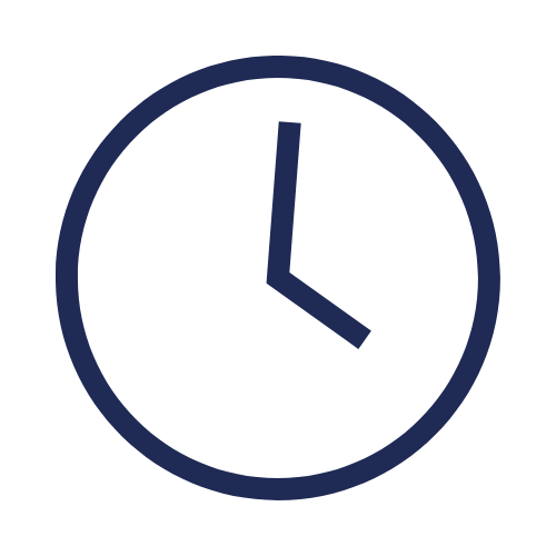 A round clock showing the time as 4:00.