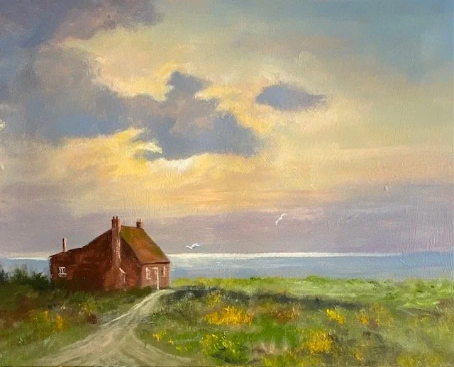 Behind the Clouds. 16x20"
