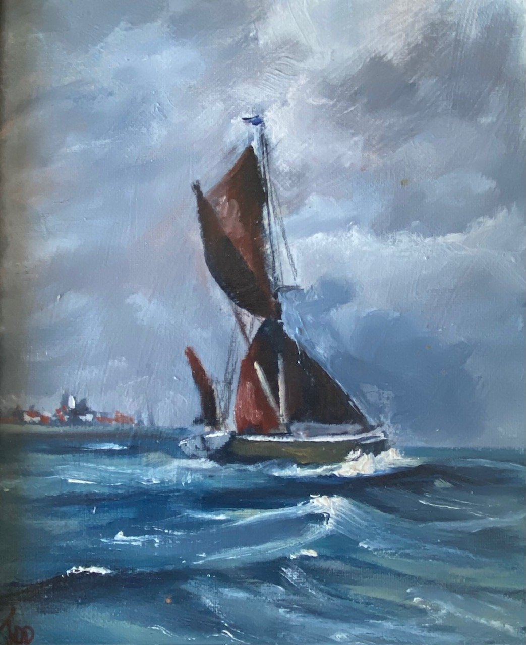 Storm in the offing. 8x10"