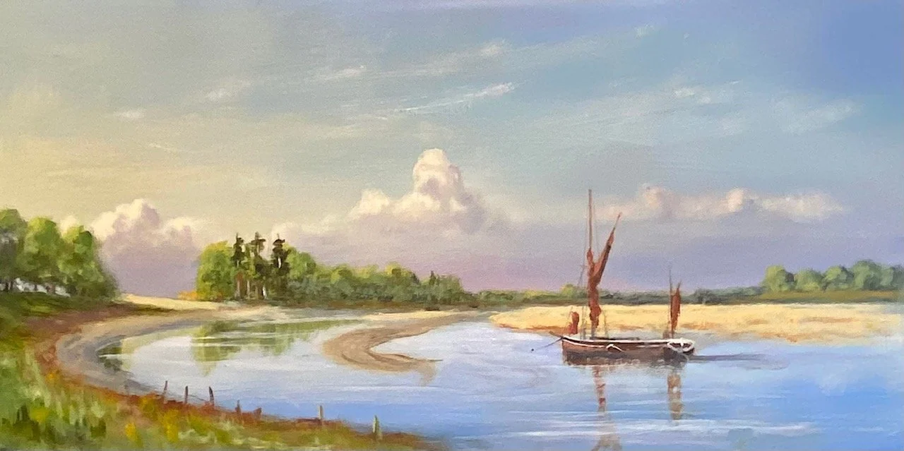 On the Alde. 10x20"