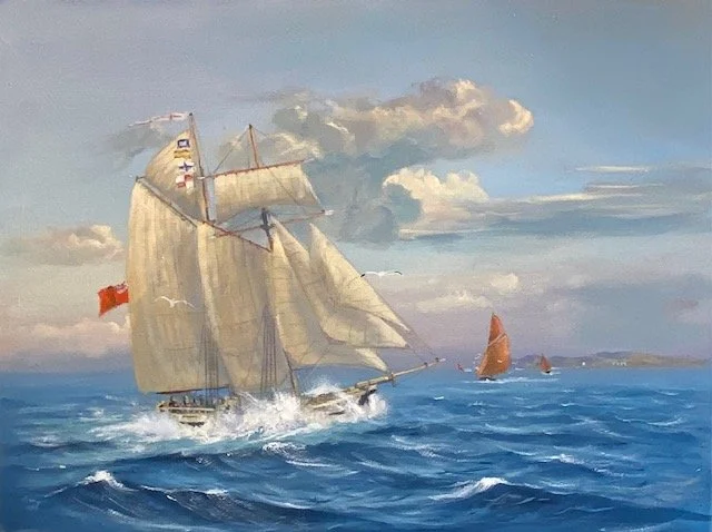 H.M.S. PICKLE. 18x24"