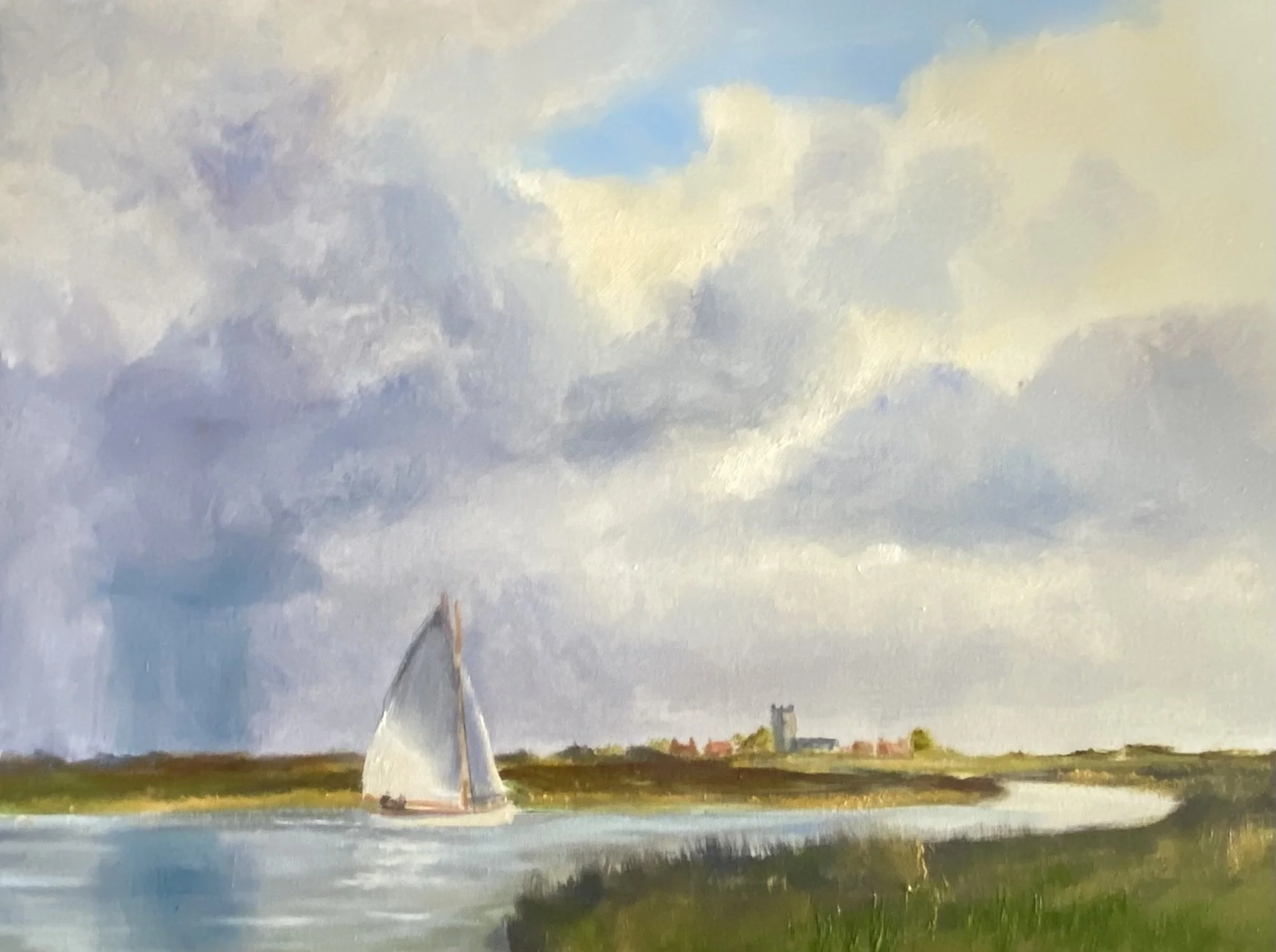 Sunday Sail. 12x16"