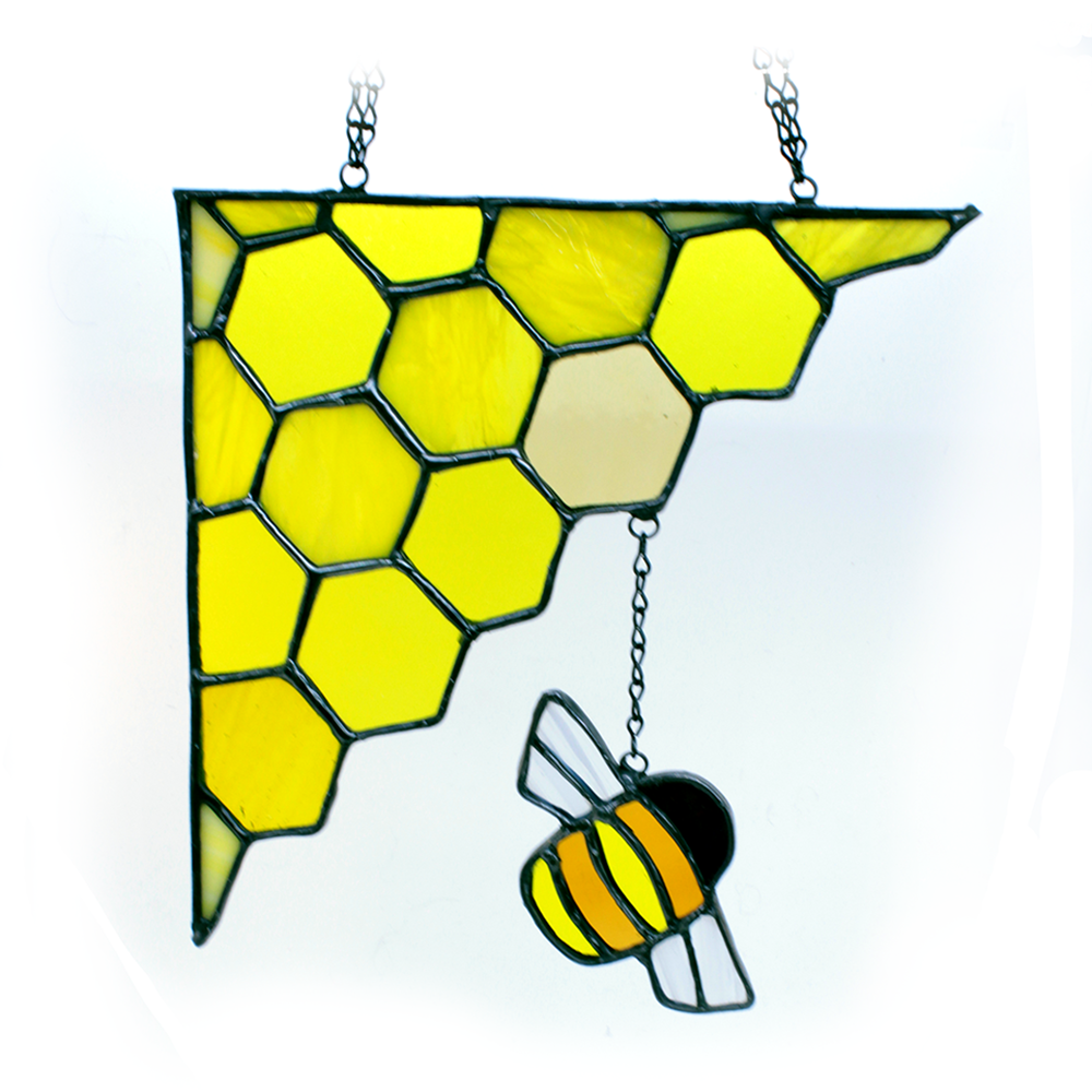 Corner Beehive and Bee