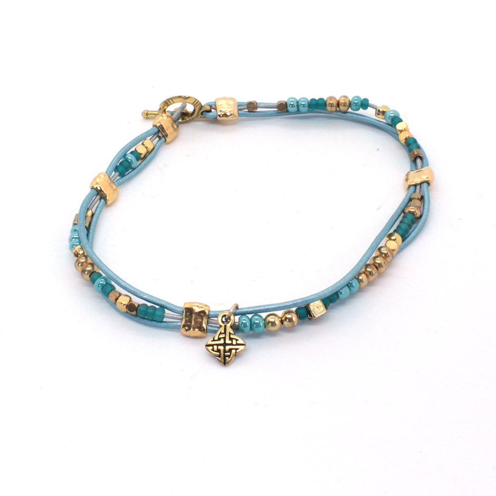 Tap Dance-Turquoise and Gold Anklet2.png