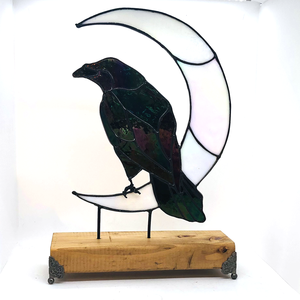 Moon Glass Raven