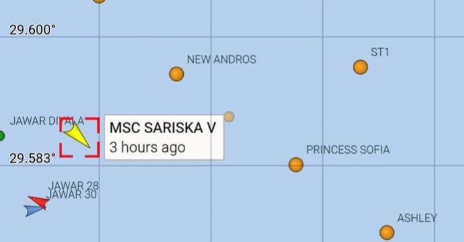 Attacked MSC vessel “Sariska” has no affiliation with US or Israel