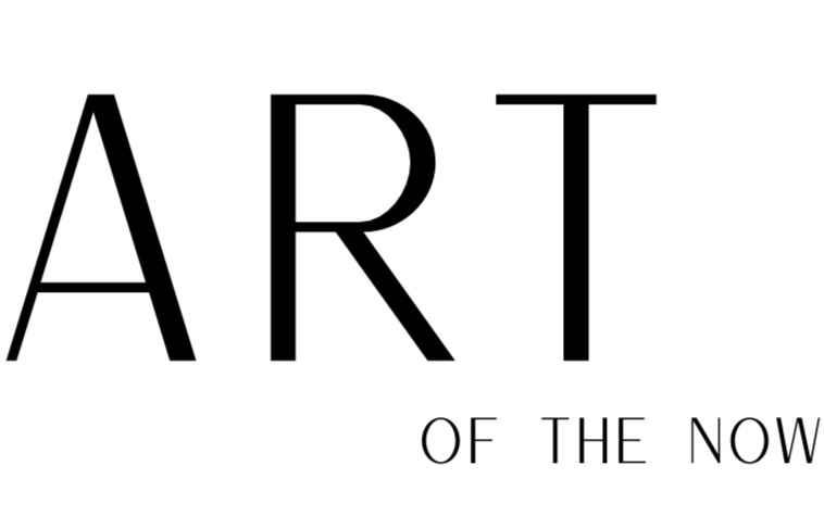 Text reading 'ART of the Now' in black on a white background