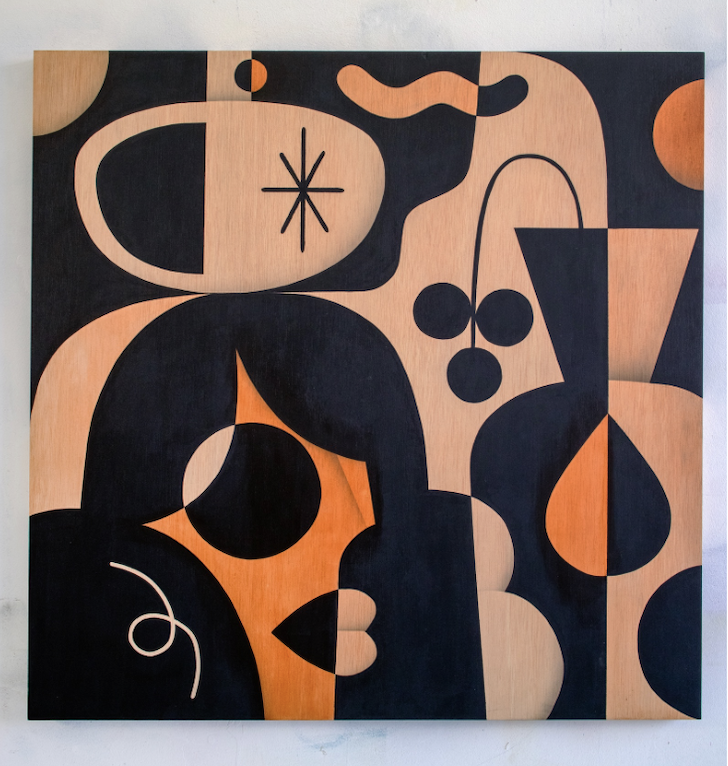 Sunny Morning II, 2024, 100cm x 100cm, Acrylic on Wood, €7,600