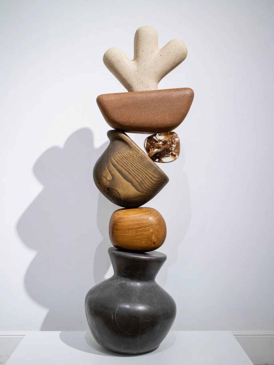 Mini-Brut, 2025, 105 cm x  30 cm, Black Marble, Oak & Chestnut Woods, Resin & Reclaimed Wood Fiber, €40,000