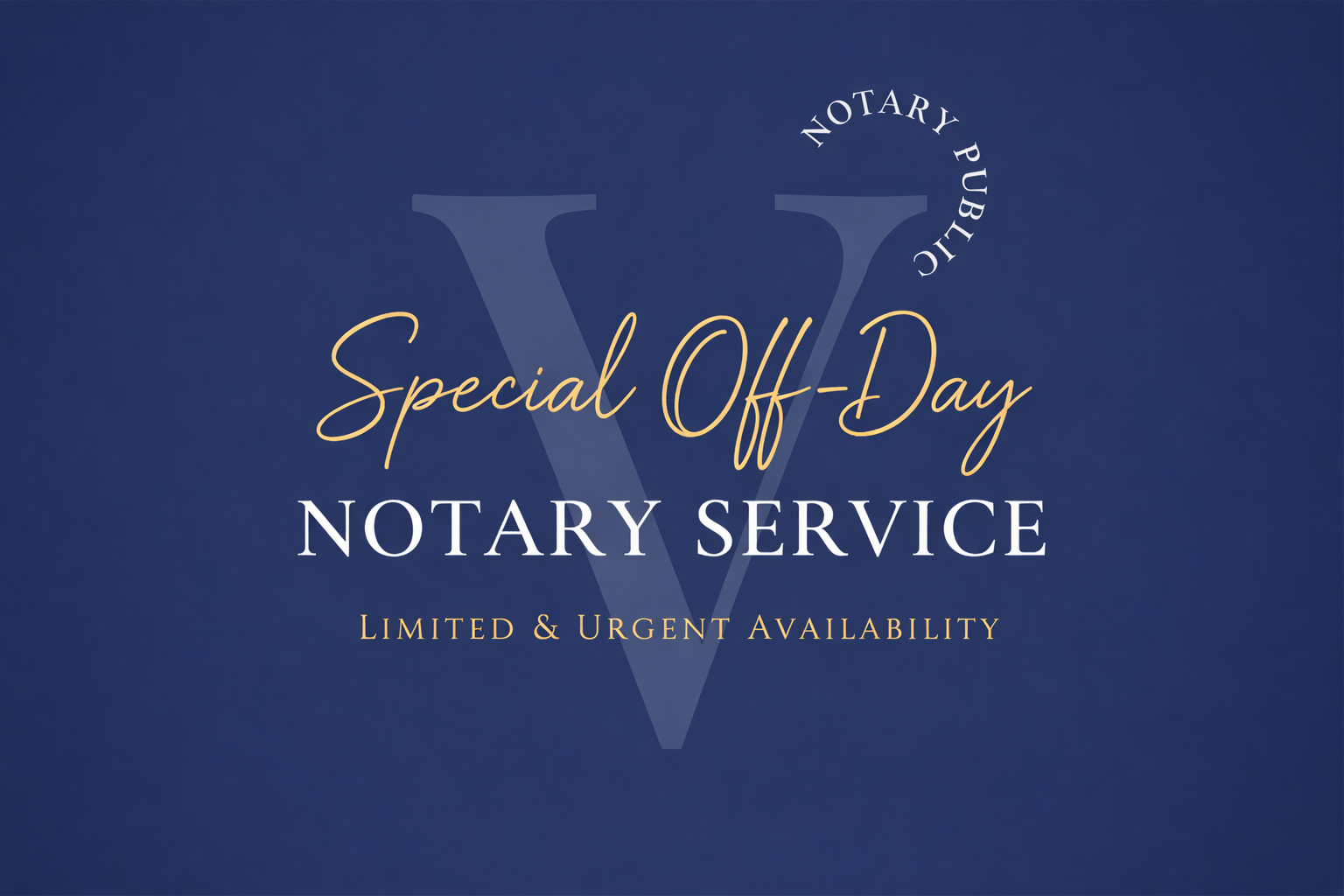 After‑Hours / Off‑Day Notary Appointment
