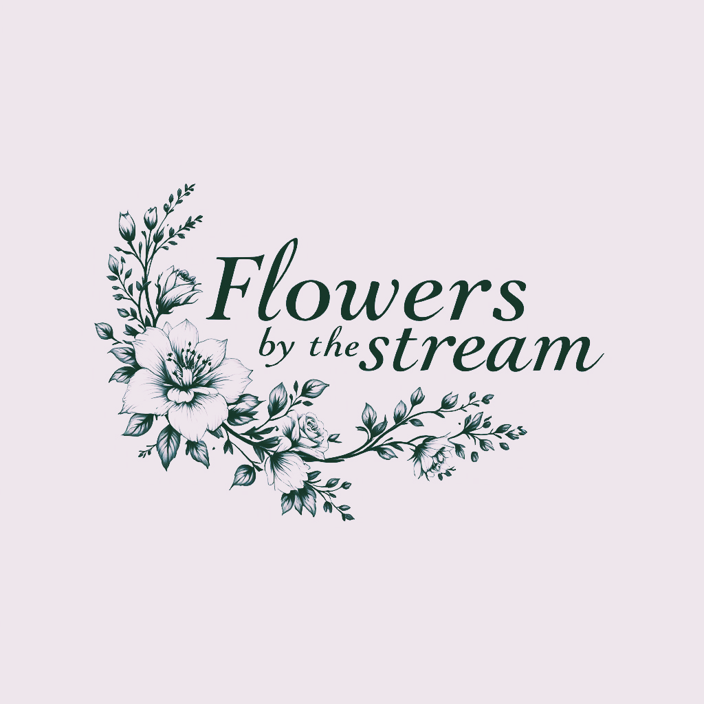 Flowers by the stream