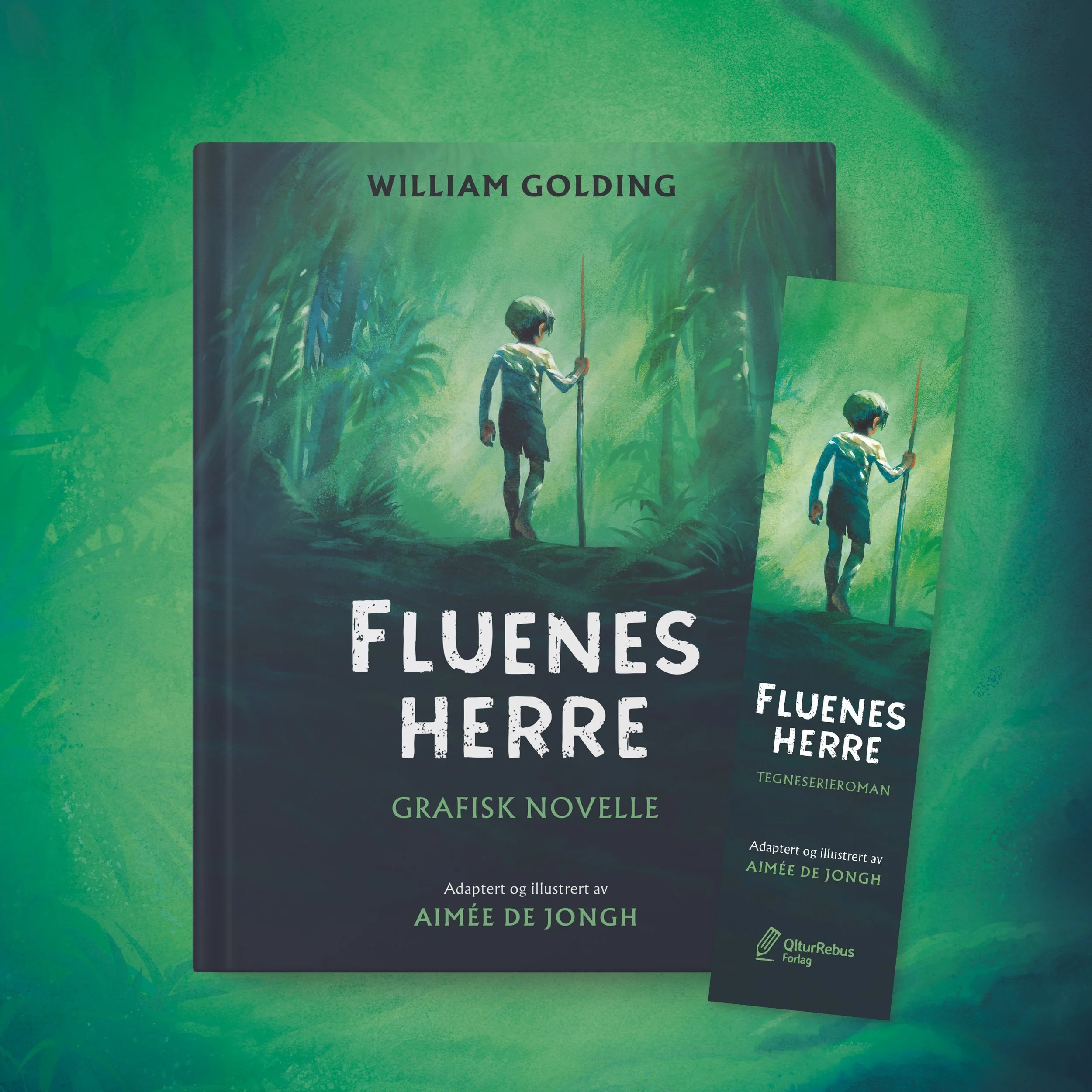 Fluenes Herre, Qbus Forlag (tidligere QlturRebus).
Grafisk novelle.
Norsk layout, omslagstilpasning og lettering