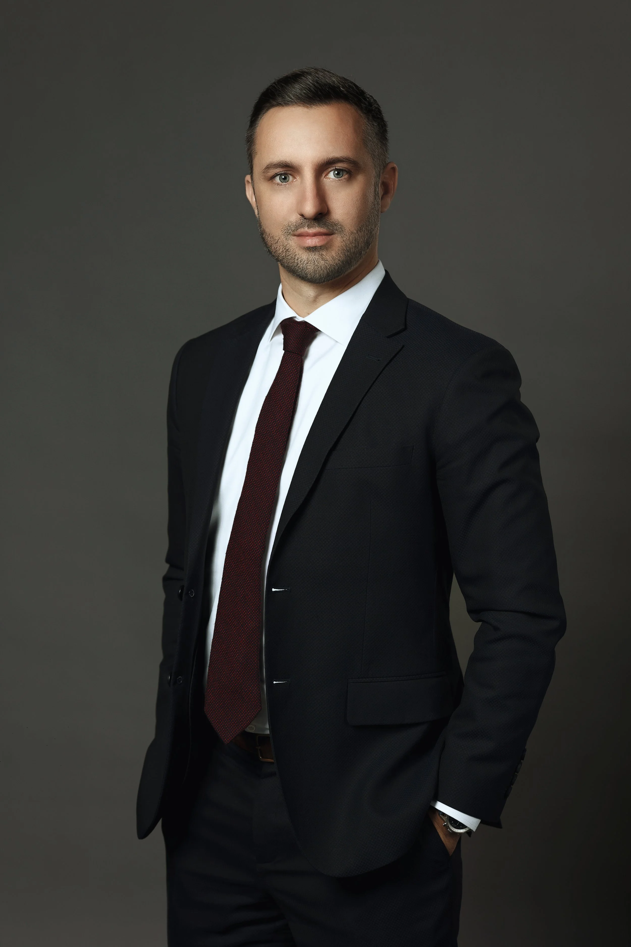 Portrait corporate dirigeant Genève photo professionnelle homme Alain Grivel