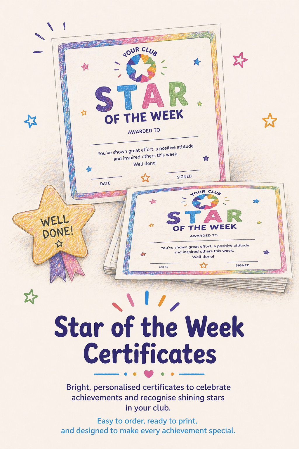 Star of the Week Certificates