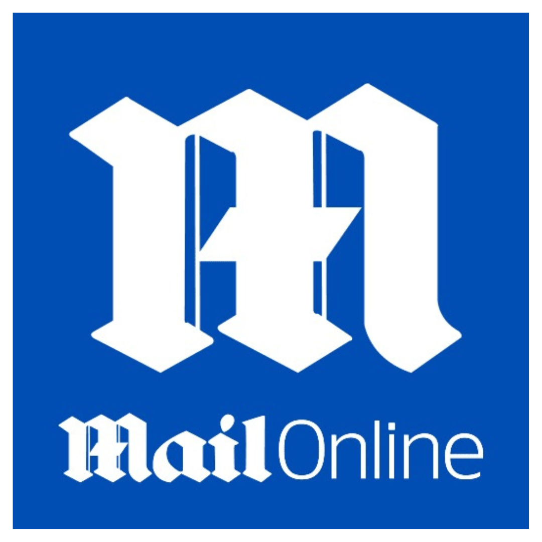 Mail.com logo with a large blue square background, white stylized letter 'M', and the words 'MailOnline' underneath.