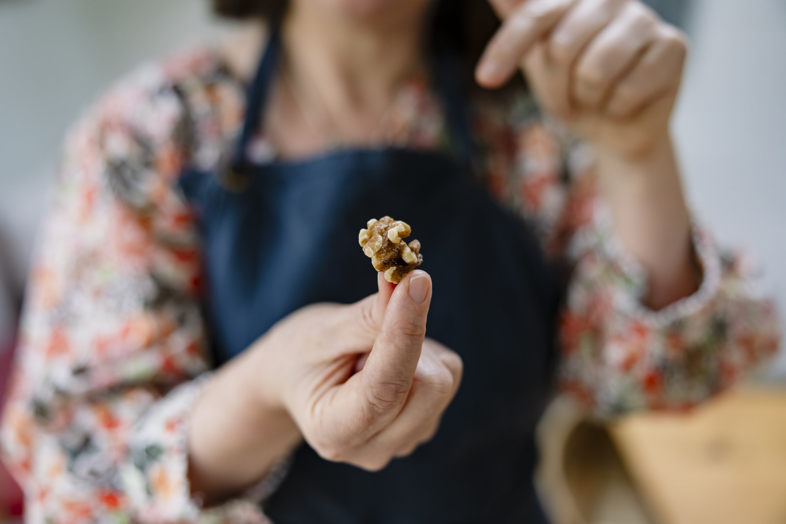Anna is an expert in food and nutrition and helps you understand what foods are best for you and your body type in group sessions and wellness talks or one to one. see her here explaining the link between walnuts and brain health