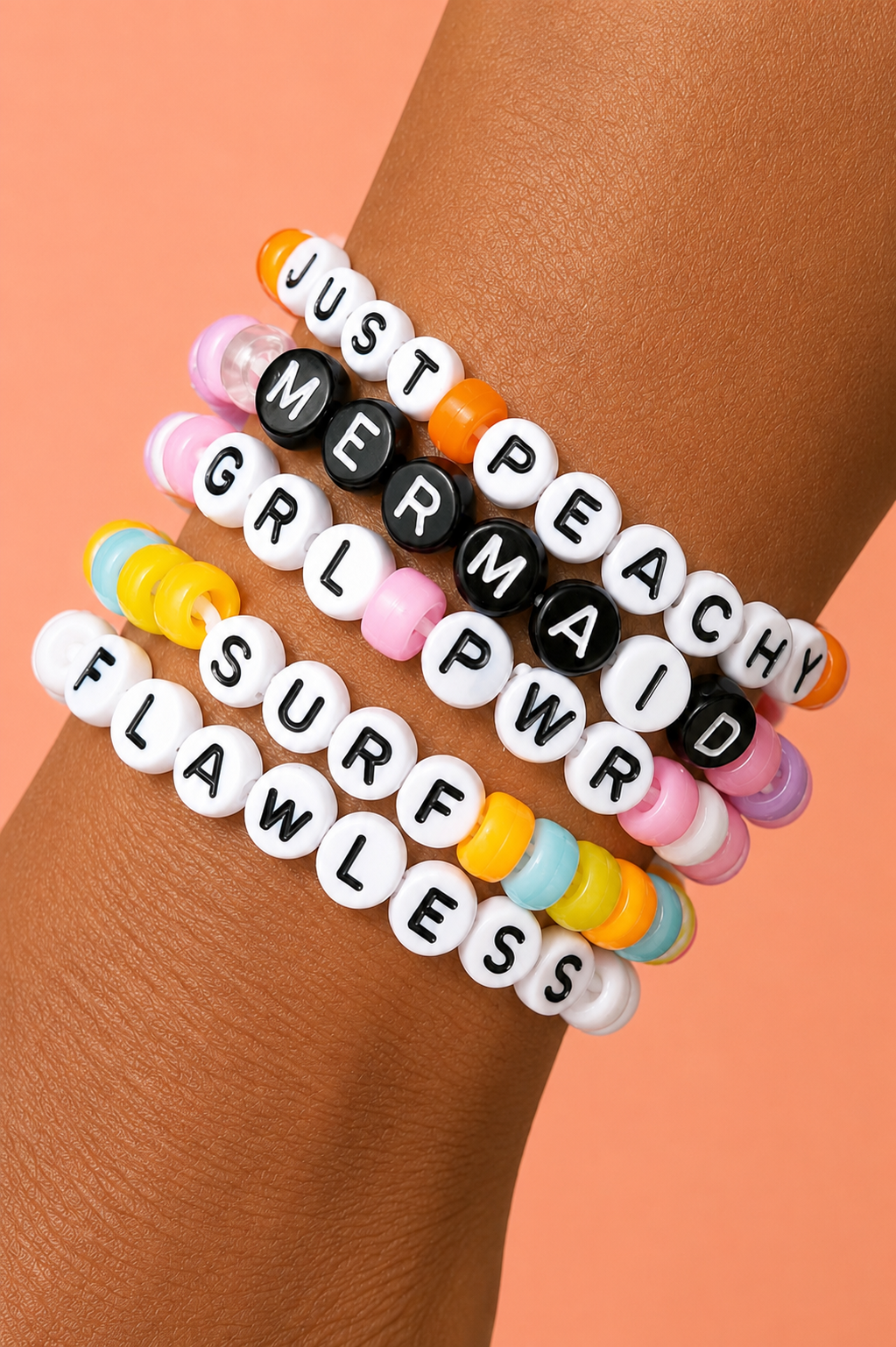 Word Bead Bracelets