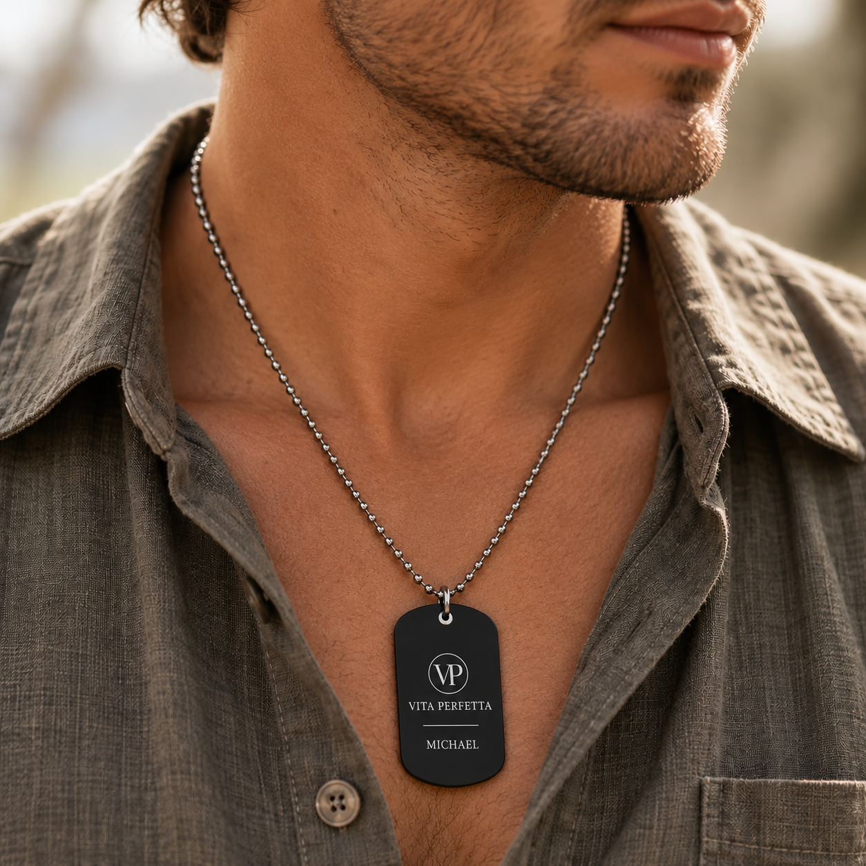 Dog-tag: Company Logo + Name